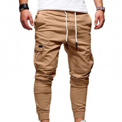 Men's Fleece Cotton Regular Fit Pleated Casual Sweatpants