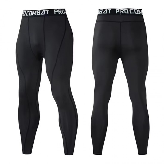 Men's Polyester Sporty Running Elastic Waist Breathable Pants