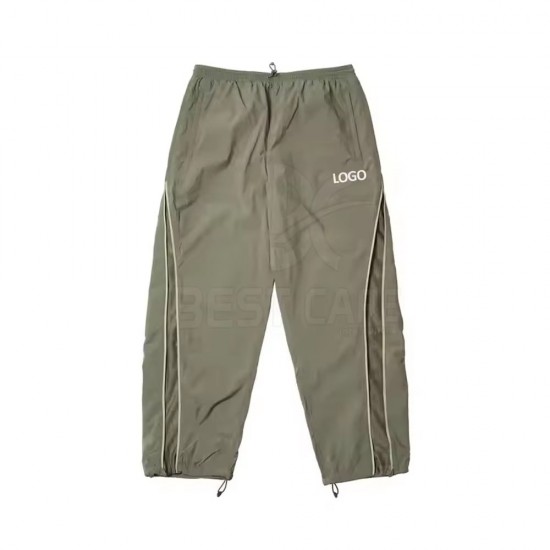 Men's Polyester Straight Drawstring Lightweight Waterproof Pants