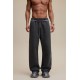 Men's Cotton Polyester Loose Wide Leg Casual Sweatpants