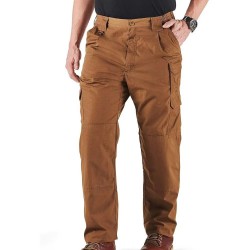 Men's Cotton Straight Casual Elastic Waist Waterproof Cargo Pants