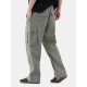 Men's Cotton Wide Leg Slim Streetwear Casual Cargo Pants