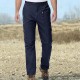 Men's Cotton Casual Outdoor Work Elastic Waist Cargo Pants
