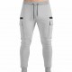 Men's Cotton Polyester Straight Casual Drawstring Trousers