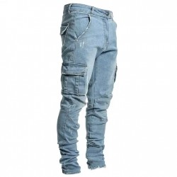 Men's Cotton Straight Casual Outdoor Lightweight Jeans