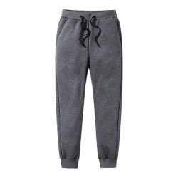 Men's None Cotton Straight Casual Elastic Waist Lightweight Trousers
