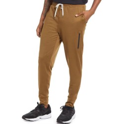 Men's Cotton Polyester Straight Casual Elastic Waist Trousers