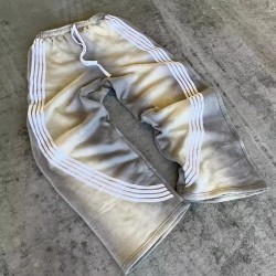Men's Cotton Polyester Straight Casual Elastic Waist Sweatpants
