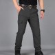 Men's Nylon Straight Casual Drawstring Lightweight Trousers