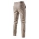 Men's Cotton Straight Casual Business Breathable Trousers
