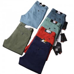 Men's Cotton Loose Straight Casual Breathable Trousers