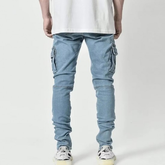 Men's Cotton Polyester Casual Outdoor Breathable Jeans