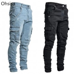 Men's Cotton Polyester Casual Outdoor Breathable Jeans