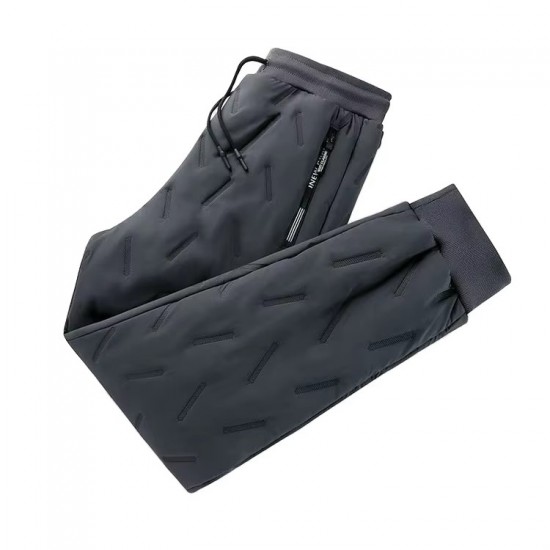 Men's Fleece Straight Sports Vintage Drawstring Sweatpants