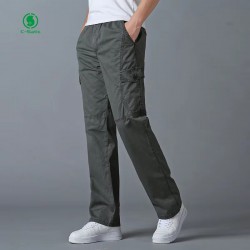Men's Cotton Straight Formal Outdoor Workwear Cargo Pants