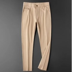 Men's Polyester Loose Business Workwear Breathable Pants
