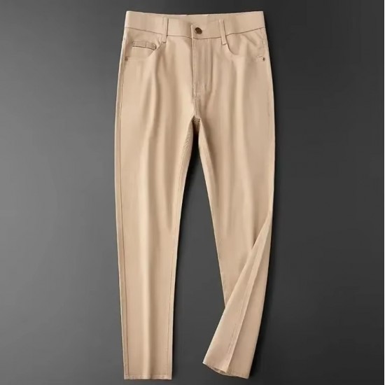 Men's Polyester Loose Business Workwear Breathable Pants