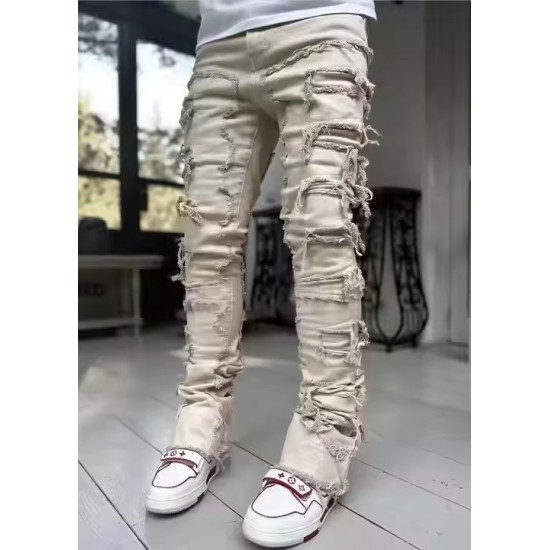 Men's Cotton Straight Leg Breathable Jeans