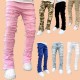 Men's Cotton Straight Leg Breathable Jeans