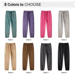 Men's Fleece Cotton Oversized Streetwear Vintage Sweatpants