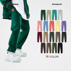 Men's Fleece Cotton Polyester Streetwear Drawstring Sweatpants