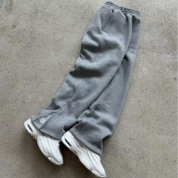Men's Cotton Wide Leg Vintage Elastic Waist Waterproof Sweatpants
