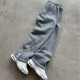 Men's Cotton Wide Leg Vintage Elastic Waist Waterproof Sweatpants