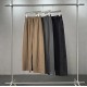 Men's Cotton Polyester Baggy Straight Casual Trousers