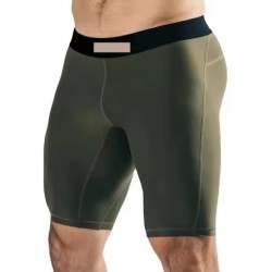 Men's Polyester Slim Sporty Running Fitness Leggings