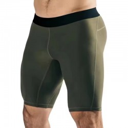 Men's Polyester Slim Sporty Running Fitness Leggings