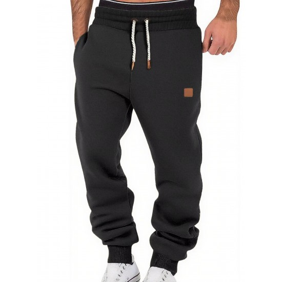 Men's Polyester Loose Sports Drawstring Autumn Sweatpants