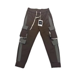 Men's Cotton Polyester Straight Casual Elastic Waist Pants