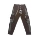 Men's Cotton Polyester Straight Casual Elastic Waist Pants
