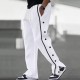 Men's Polyester Loose Straight Casual Elastic Waist Sweatpants