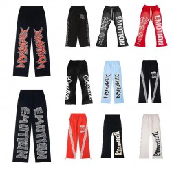 Men's Cotton Nylon Loose Wide Leg Retro Pants