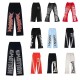 Men's Cotton Nylon Loose Wide Leg Retro Pants